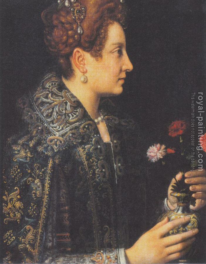 Sofonisba Anguissola : Portrait of a young woman in profile